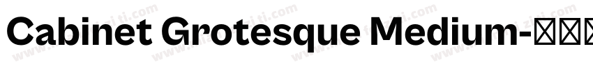 Cabinet Grotesque Medium字体转换